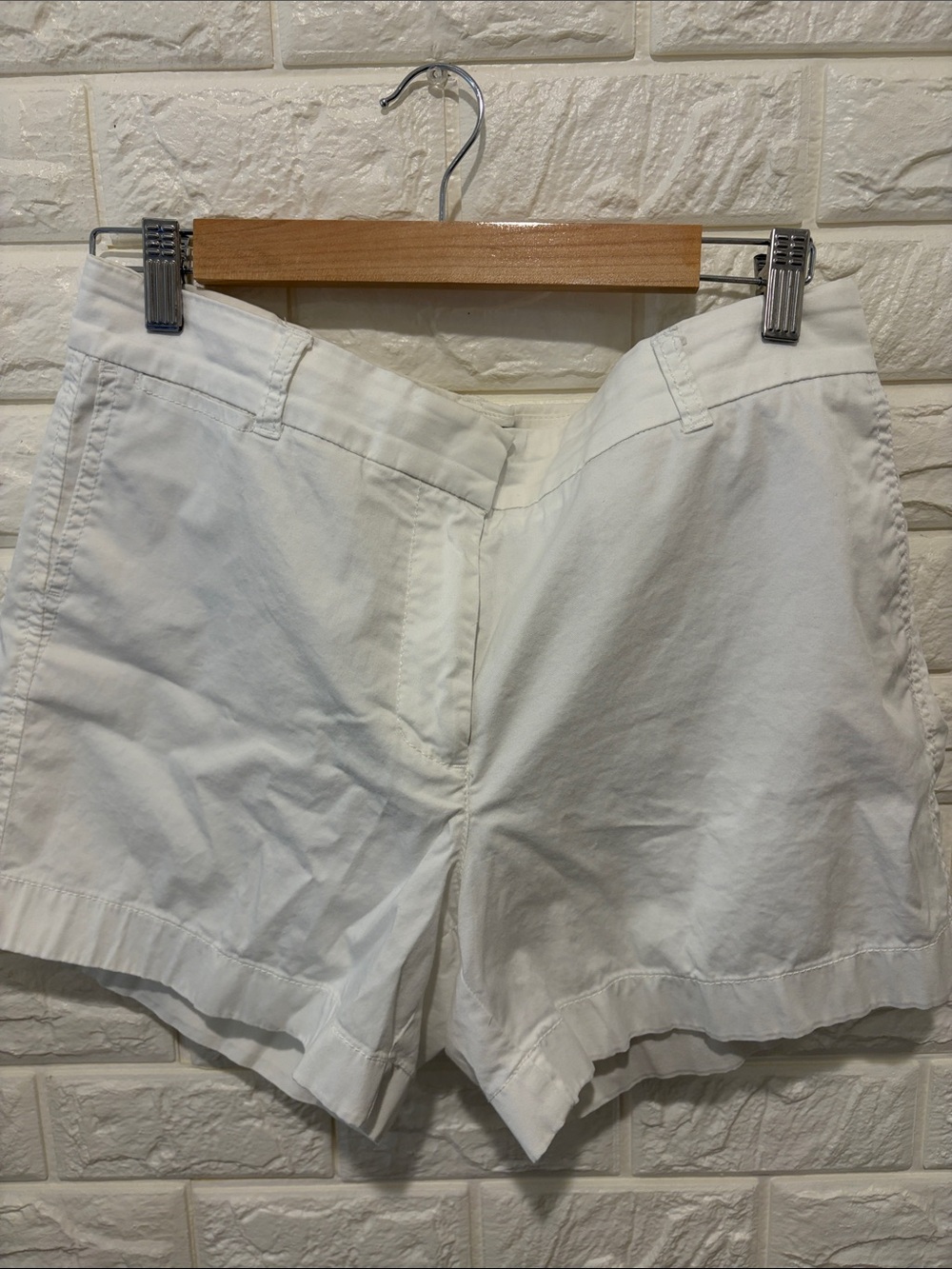 JCrew Classic White Women's Cotton Shorts